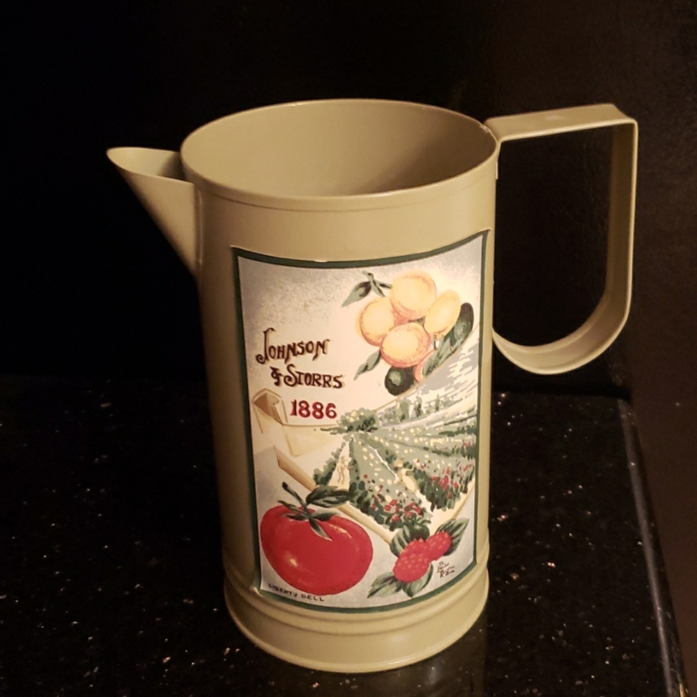 Vintage sage metal jug
